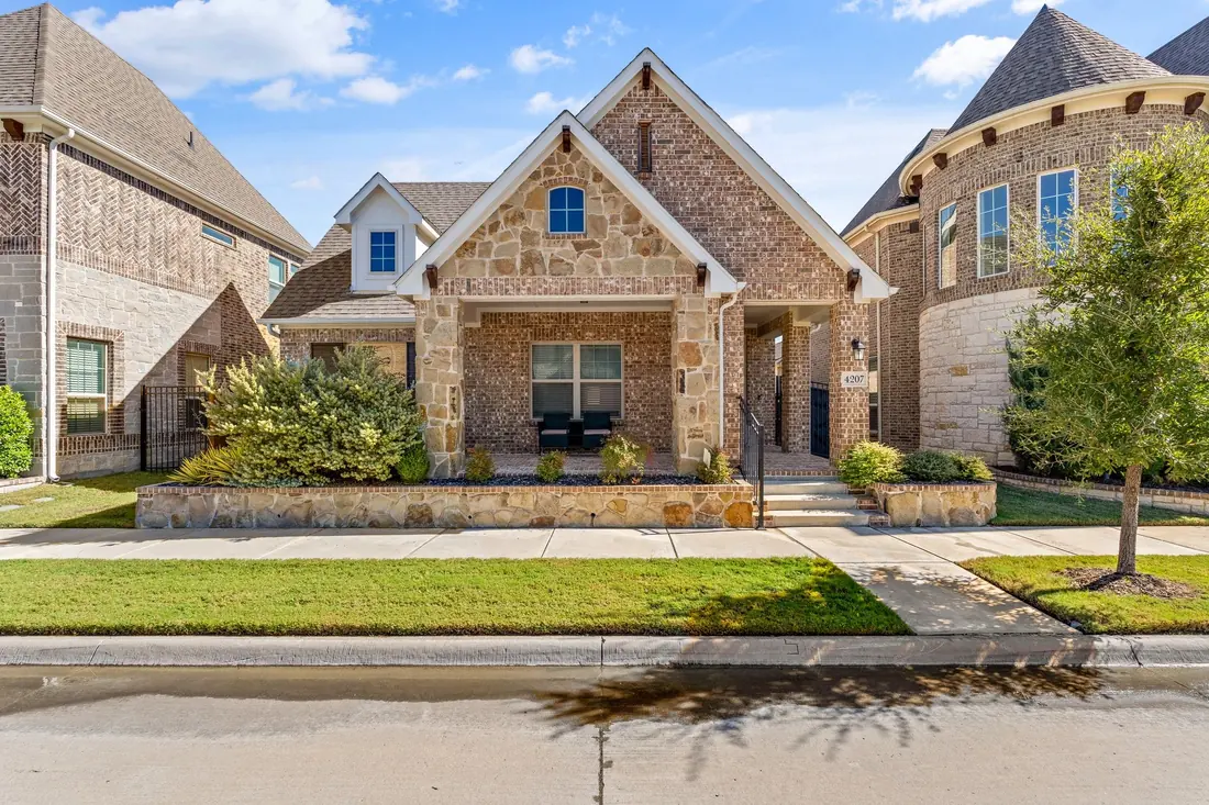 Stone cottage-style home in Arlington